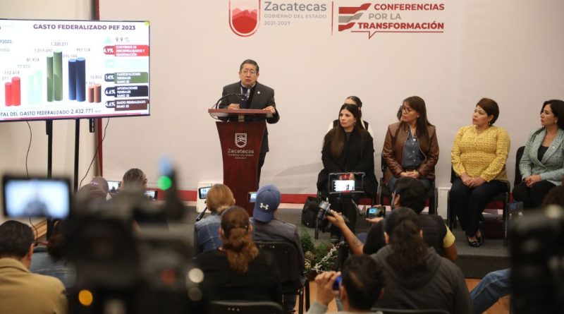 Presupuesto 2023 para Zacatecas, realista, basado en resultados, con viabilidad para el estado y cero deuda
