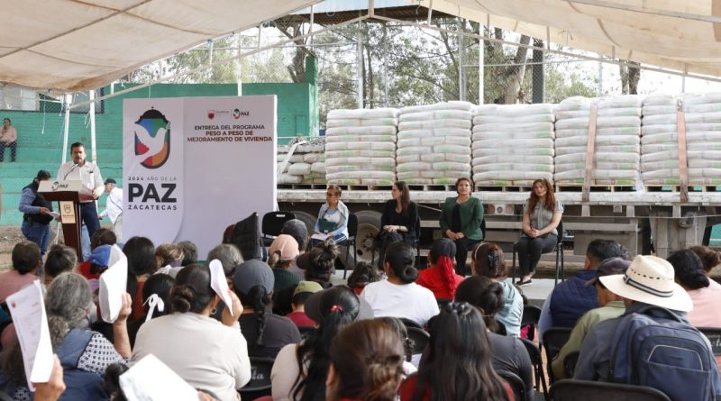 Otorga Gobierno de Zacatecas bienestar a 458 familias de Loreto con paquetes para el mejoramiento de sus viviendas