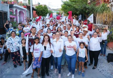 Vero Díaz, Pide el Voto para Claudia Sheinbaum y los Candidatos de MORENA en el Sur de Zacatecas Habrá más bienestar para Zacatecas y México, Aseguró