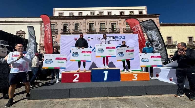 Con deporte, se promueve la paz en Zacatecas: Gobernador David Monreal Ávila, al concluir la Gran Carrera por la Paz 2024