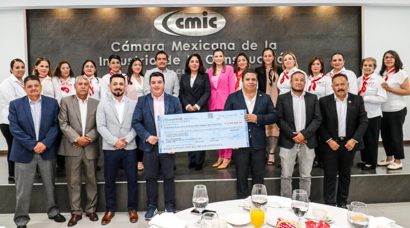 Dona CMIC más de 2.5 mdp a SEDIF para proyecto de Casa Hogar de Jóvenes