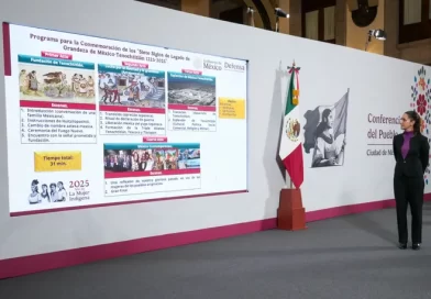 PRESIDENTA CLAUDIA SHEINBAUM Y JEFA DE GOBIERNO CLARA BRUGADA, PRESENTAN CELEBRACIÓN “MÉXICO TENOCHTITLAN, SIETE SIGLOS DE LEGADO DE GRANDEZA” QUE SE REALIZARÁ EN EL MES DE JULIO