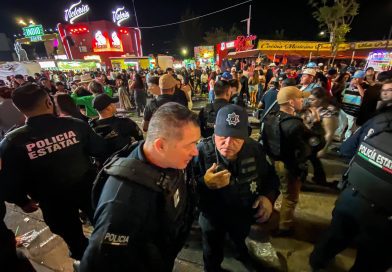 Autoridades de seguridad supervisan operativo en la zona ferial de Aguascalientes