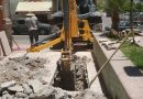 Sistema de Agua Potable de Jalpa realiza corte de banqueta para ubicar fuga en calle Concordia