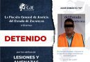 Detienen en Aguascalientes a una persona con orden de aprehensión por lesiones y amenazas
