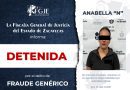 Detienen en Jalisco a mujer requerida en Zacatecas por presunto fraude genérico
