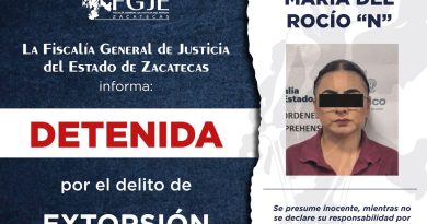 FGJEZ y autoridades de Jalisco detienen a mujer por presunta extorsión