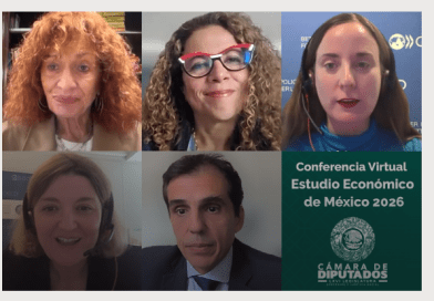 Realizan en la Cámara de Diputados la conferencia virtual “Estudio Económico de México 2026”