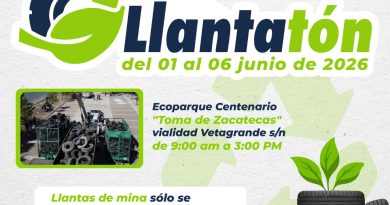 Invita Gobierno de Zacatecas a participar en 7mo Llantatón