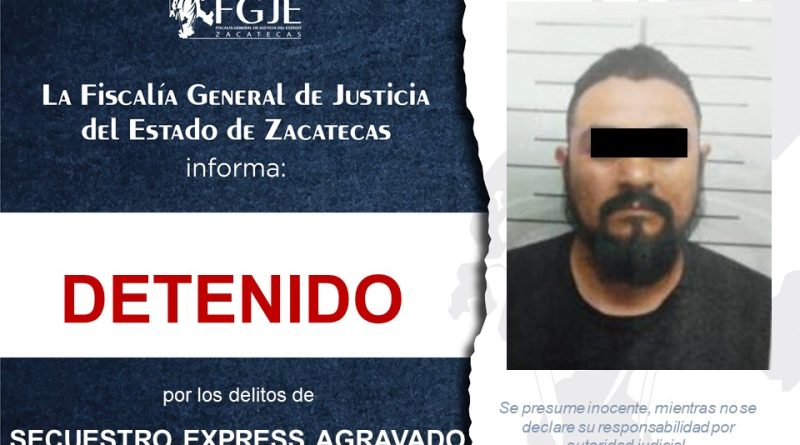Ejecuta FGJEZ cuatro órdenes de aprehensión en coordinación con la Mesa Estatal de Construcción de Paz
