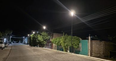 Renuevan iluminación en la calle Justo Sierra de Tabasco