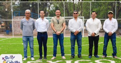 Entregan canchas de fútbol 5 en Calvillo como parte del impulso a la infraestructura deportiva