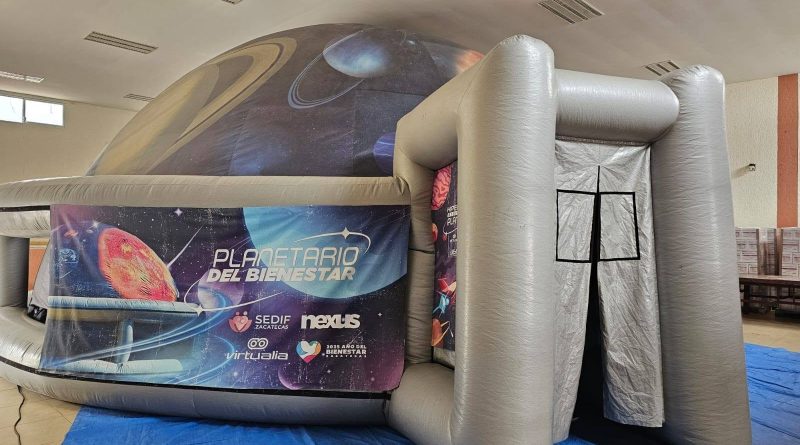 Planetario del Bienestar acerca a niñas, niños y jóvenes de Jalpa al conocimiento del universo y el cuidado ambiental