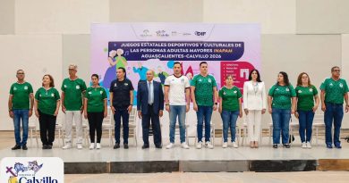 Calvillo inaugura los Juegos Estatales Deportivos y Culturales de Personas Adultas Mayores INAPAM 2026