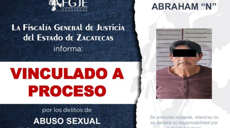 Vinculan a proceso a hombre por probable abuso sexual en agravio de una menor