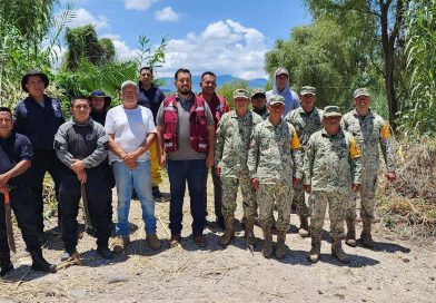 Realizan jornada de limpieza preventiva en el camino a Chihuila