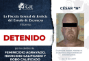 Cumplimenta FGJEZ órdenes judiciales contra 11 personas en Zacatecas y Estado de México