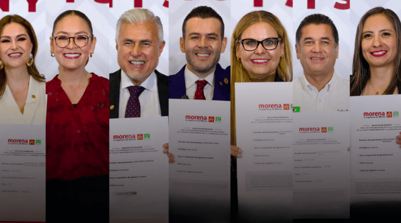 Se registran siete aspirantes de Morena rumbo a la gubernatura de Zacatecas