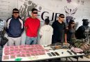 Detienen Fuerzas de Seguridad a cinco personas armadas con droga, equipo táctico y ponchallantas en el Centro de Zacatecas