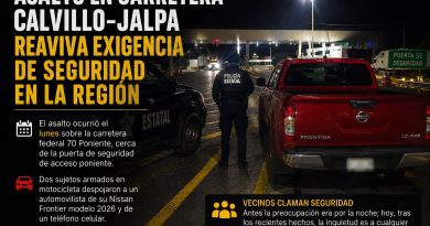 Asalto en carretera Calvillo–Jalpa reaviva exigencia de seguridad en la región