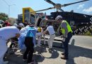 Traslada SSP vía aérea a menor lesionado para recibir atención médica especializada