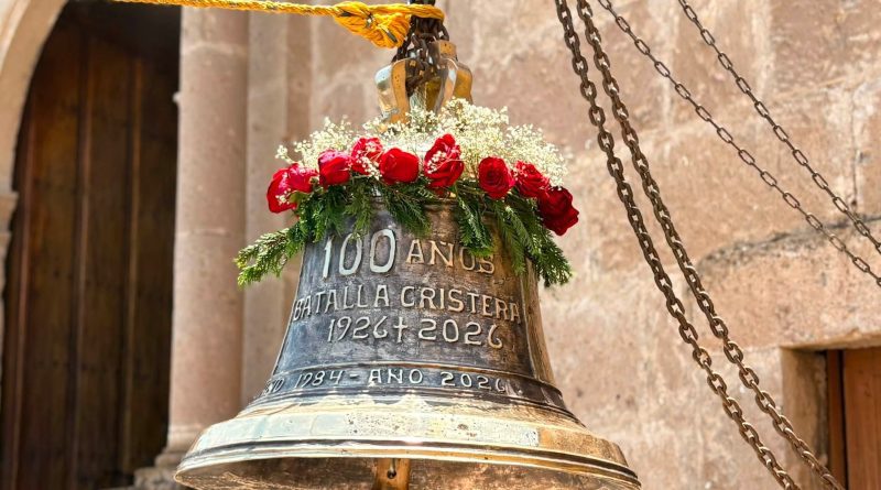 Bendicen nueva campana del Santuario de Jesús Nazareno en Tabasco