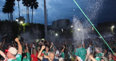 Jalpa vivió con euforia el México vs Inglaterra pese a la lluvia y la derrota