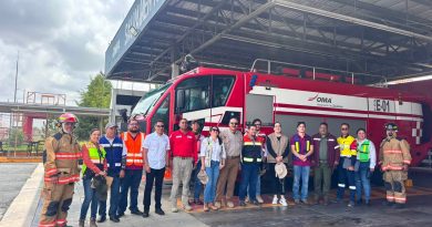 Participan elementos de Protección Civil en simulacro de emergencia en zona aeroportuaria