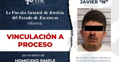 Vinculan a proceso a un hombre por homicidio tras altercado vial en Nochistlán