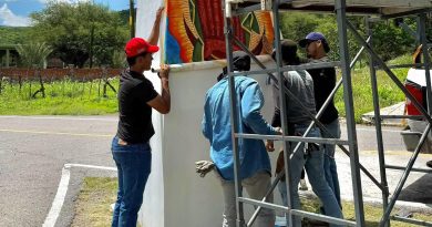 Avanza instalación del obelisco en Palmillos; será punto de identidad y orientación vial