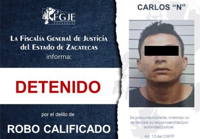 Ejecutan dos órdenes de aprehensión en Tlaltenango y una más en Zacatecas