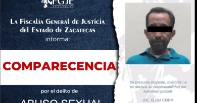 FGJEZ cumplimenta cuatro órdenes de aprehensión y dos de comparecencia