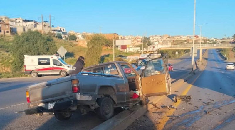 Dos personas resultan lesionadas tras accidente vehicular en la colonia CTM