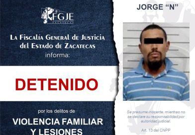 Cumple FGJEZ cuatro órdenes de aprehensión en distintos municipios de Zacatecas