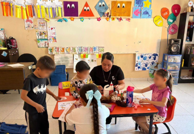 Llevan actividades lúdicas al Jardín de Niños de la Media Luna