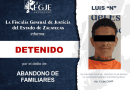 Detienen en Aguascalientes a hombre requerido en Zacatecas por abandono de familiares