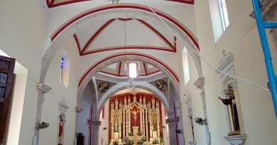 Avanzan trabajos de renovación en la Parroquia del Señor de Jalpa; la transformación ya es visible