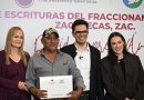 Cumple Gobierno de Zacatecas certeza jurídica a más de mil familias, en El Jaralillo Primera Sección y Jaralillo