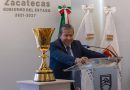 Presenta Gobernador David Monreal Ávila llegada del Trofeo de la Copa Mundial de Baloncesto FIBA a Zacatecas