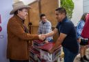 Entrega Gobernador David Monreal, por primera vez en Calera, apoyos alimentarios del programa Corazón Contento