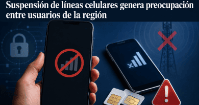 Suspensión de líneas celulares genera preocupación entre usuarios de la región