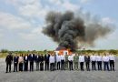 Participa Fiscalía de Zacatecas en incineración regional de drogas y destrucción de objetos del delito