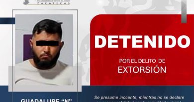 Cae presunto extorsionador de comerciantes tras operativo en Fresnillo