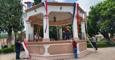 Apozol se viste de colores patrios de cara a las celebraciones de septiembre