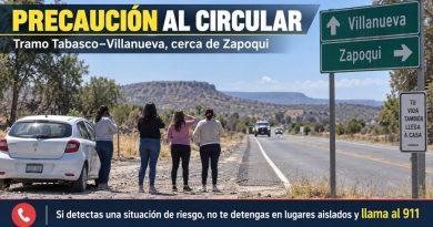 REPORTAN ASALTO Y ROBO DE VEHÍCULO EN LA CARRETERA FEDERAL 54, CERCA DE ZAPOQUI