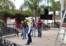 Avanza rehabilitación del alumbrado en la plaza comunitaria de San Isidro