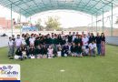 Inauguran nueva cancha con pasto sintético y entregan útiles escolares en la Secundaria Izcoatl de Calvillo
