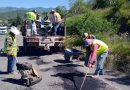 Realizan trabajos de bacheo en el bulevar Felipe González y carretera Jaltiche de Abajo–La Rinconada, en Calvillo