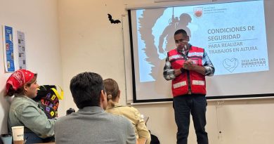 Capacitan a estudiantes de Conservación y Restauración en técnicas de seguridad para trabajos en altura en la capital