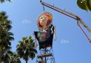 Catrina monumental de 18 metros de altura comienza a tomar forma en la plaza principal de Jalpa